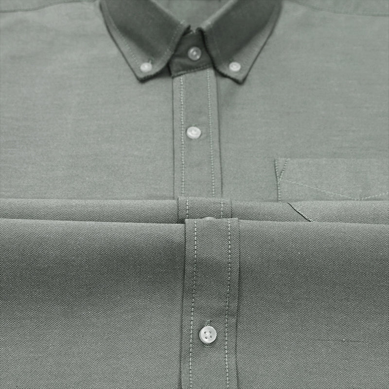 Oxford Cotton Olive Shirt For Men