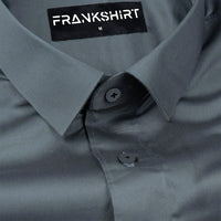 300GSM Premium Satin Shirt Combo for Men (White & Teal)