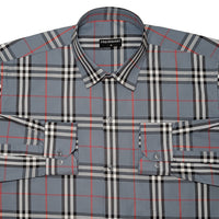 Denim Tartan Check Cotton Shirt For Men