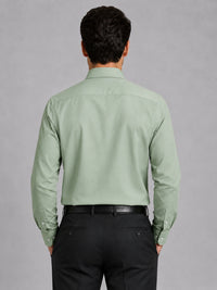 Sea Green Formal Oxford Cotton Shirt For Men
