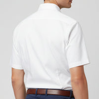 Half Sleeve Premium Cotton White Shirt for Man