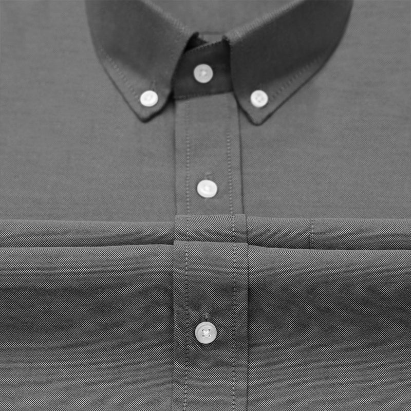 Oxford Cotton Black Shirt For Men