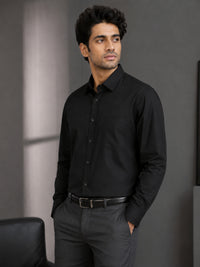 Paper Cotton Black Shirt for Men
