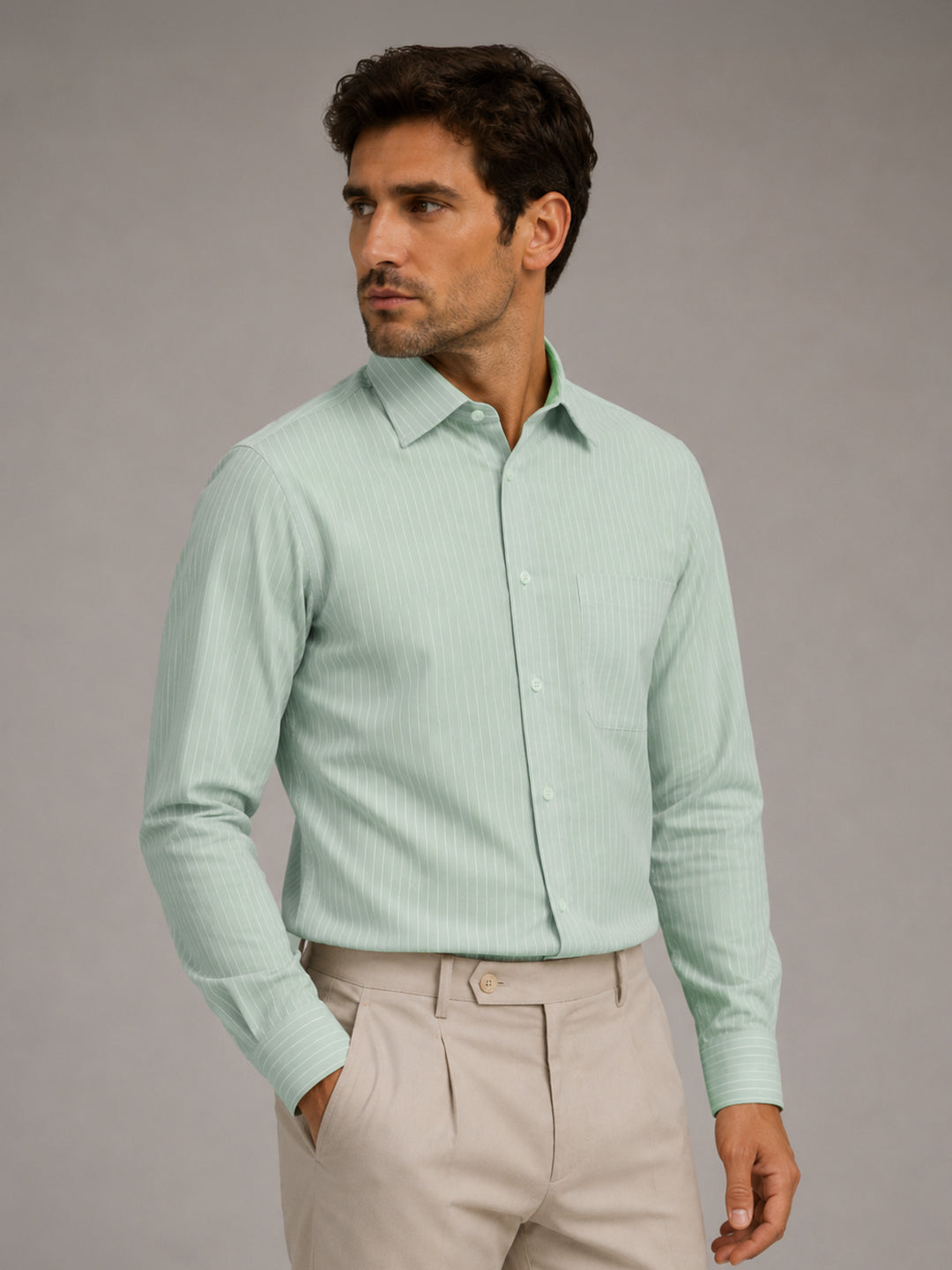 Pista Pinstripe Oxford Shirt For Men