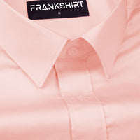 300GSM Premium Satin Shirt Combo for Men (White & Blush Pink)