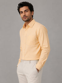 Lemon Pinstripe Oxford Shirt For Men