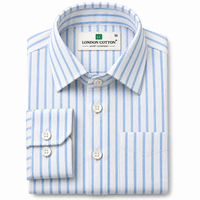 Men's White Striped Oxford Shirt – Regular Fit