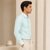 Pista Stripe Oxford Premium Cotton Shirt For Men