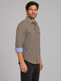 Cargo Style Khaki Shirt