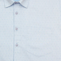 Glaciar Blue Party Wear Shirt for Men