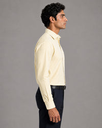 Lemon Stripe Oxford Shirt For Men
