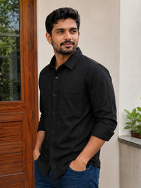 Modern Cargo Black Shirt