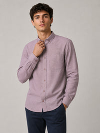 Lavender Linear Linen Shirt