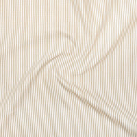 Bold Beige Pinstripe Oxford Shirt For Men