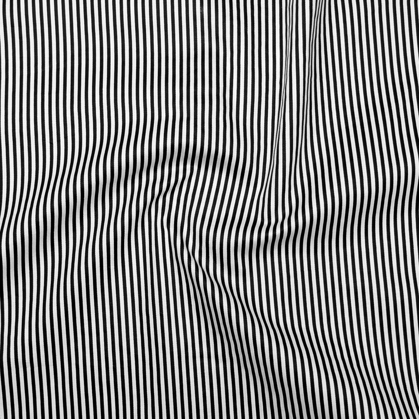 Black Stripes Satin Shirt for Men