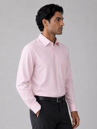 Pink Pinstripe Oxford Shirt For Men