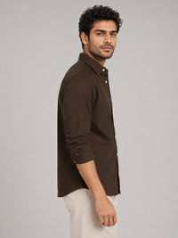 Cargo Urban Style Dark Brown Shirt