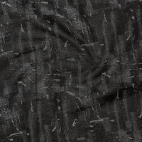 Black Abstract Linen Shirt For Men