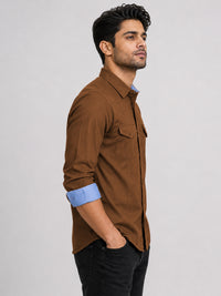 Cargo Style Dutsy Brown Shirt