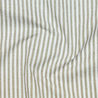 Close-up of Green and white striped fabric
