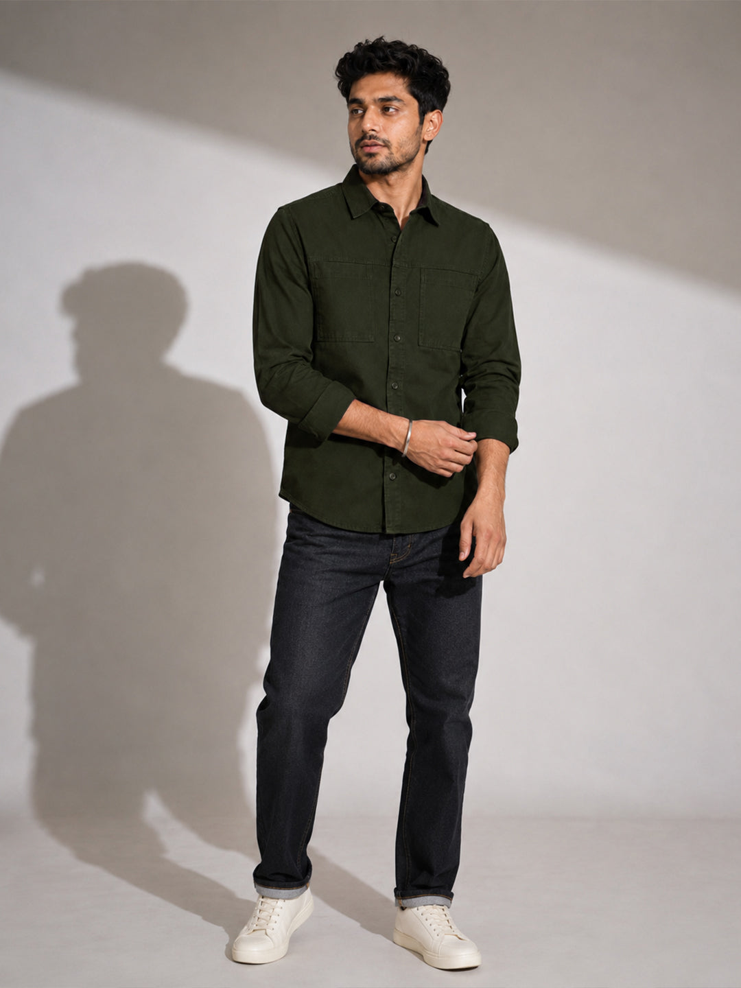 Modern Cargo Bottle Green Shirt