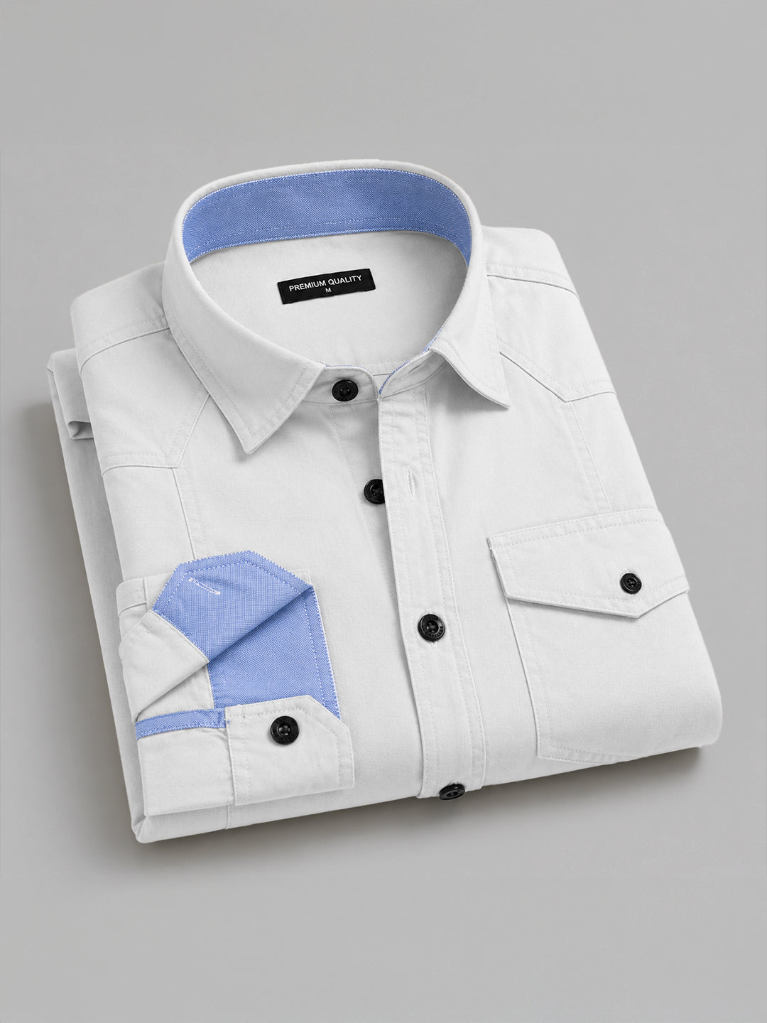 Pack Of 2 Cargo Style White & Brown Shirt