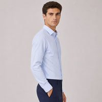 Cambridge Blue Stripe Oxford Premium Cotton Shirt For Men