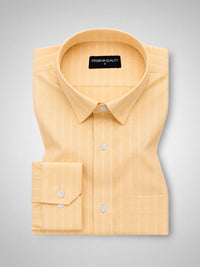Lemon Pinstripe Oxford Shirt For Men