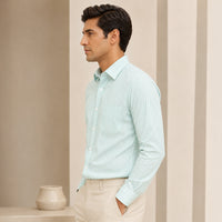 Pista Stripe Oxford Premium Cotton Shirt For Men
