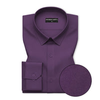 Wine Oxford Cotton Shirt For Men