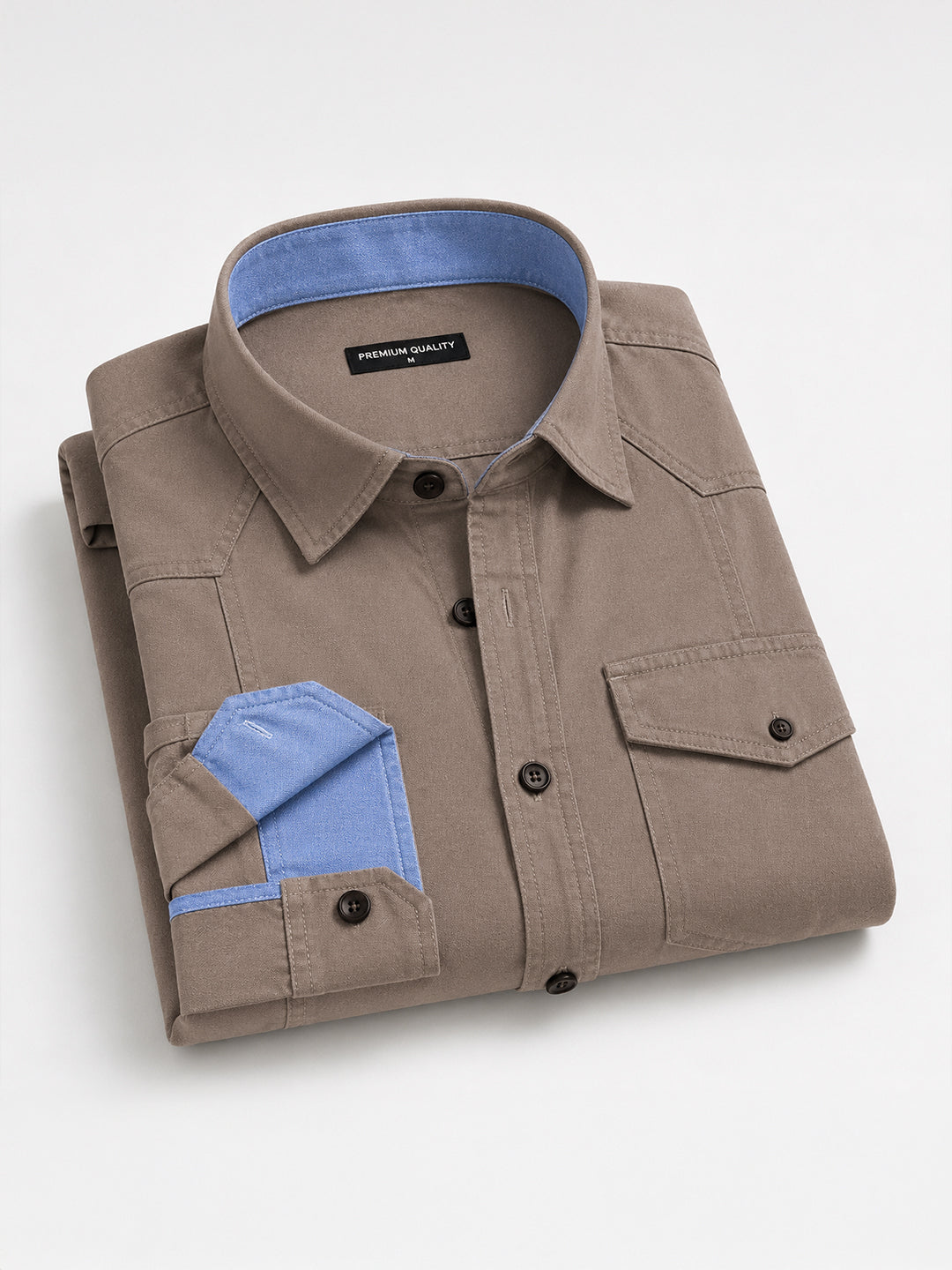 Pack Of 2 Cargo Style Beige & Khaki Shirt