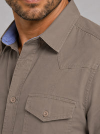 Cargo Style Khaki Shirt