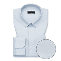 Ice Blue Oxford Cotton Shirt For Men