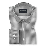 Black Stripes Satin Shirt for Men
