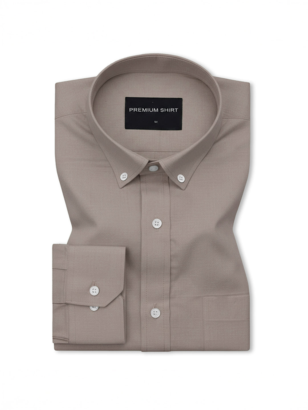 New Brown Oxford Cotton Shirt For Men