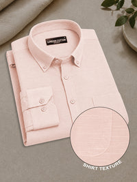 Peach & Turkish Blue Linear Linen Pack of 2 Shirt
