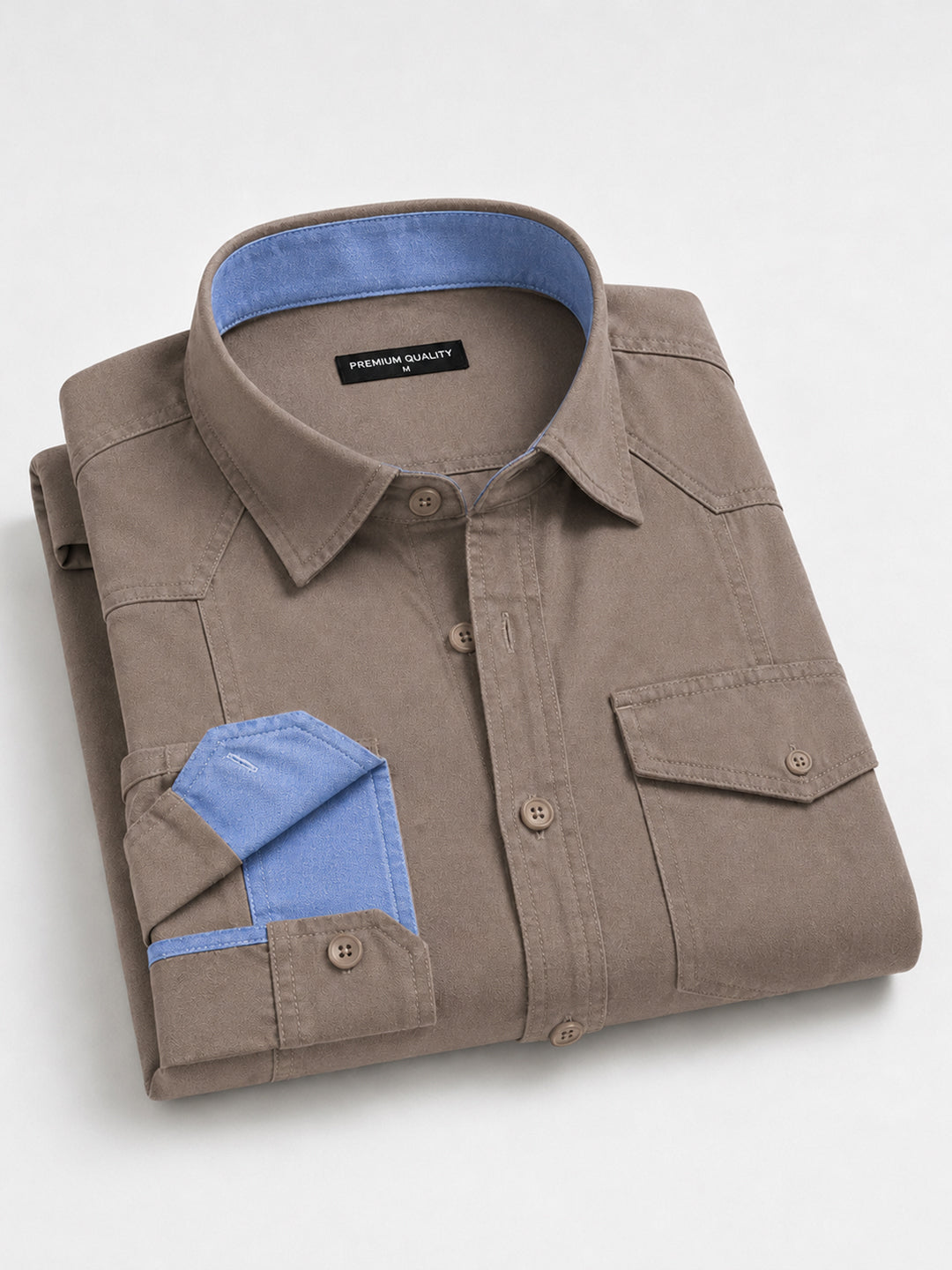 Cargo Style Khaki Shirt