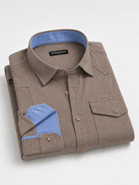 Cargo Style Khaki Shirt
