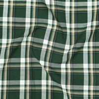 Woodland Green Classic Check Paper Cotton Shirt for Men