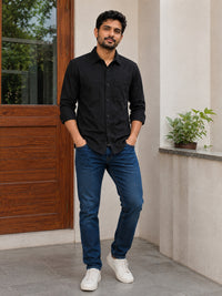 Modern Cargo Black Shirt