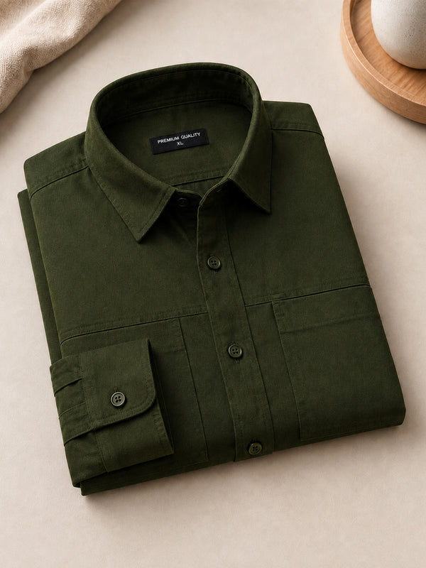 Modern Cargo Bottle Green Shirt