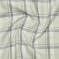 Pale Pistachio Classic Check Oxford Cotton Shirt For Men