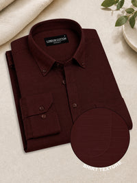 Maroon & Peach Linear Linen Pack of 2 Shirt