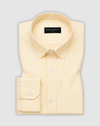 Lemon Stripe Oxford Shirt For Men
