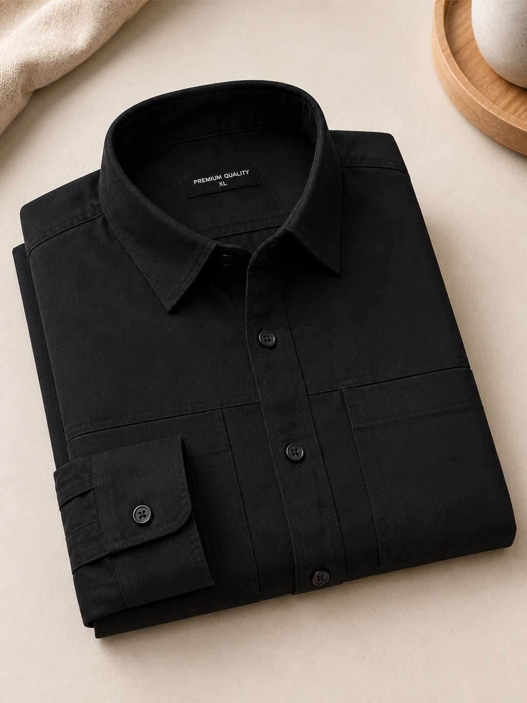 Modern Cargo Black Shirt