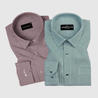 Maroon & Green Premium Oxford Check Shirts – Pack of 2