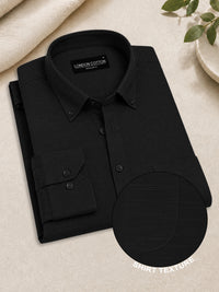 Black & Sky Blue Linear Linen Pack of 2 Shirt