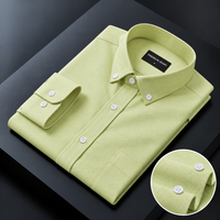 Oxford Cotton Lime Green Shirt For Men