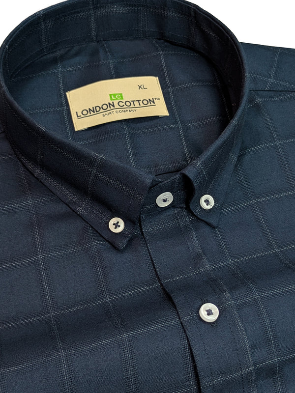 Navy Blue Signature Check