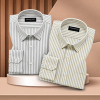 Black Prism & Golden Era Pinstripe Linen Shirts
